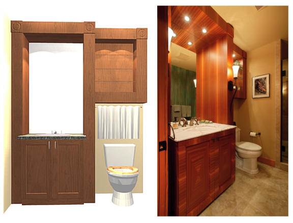 View more about Custom Cabinetry - Powder Room
